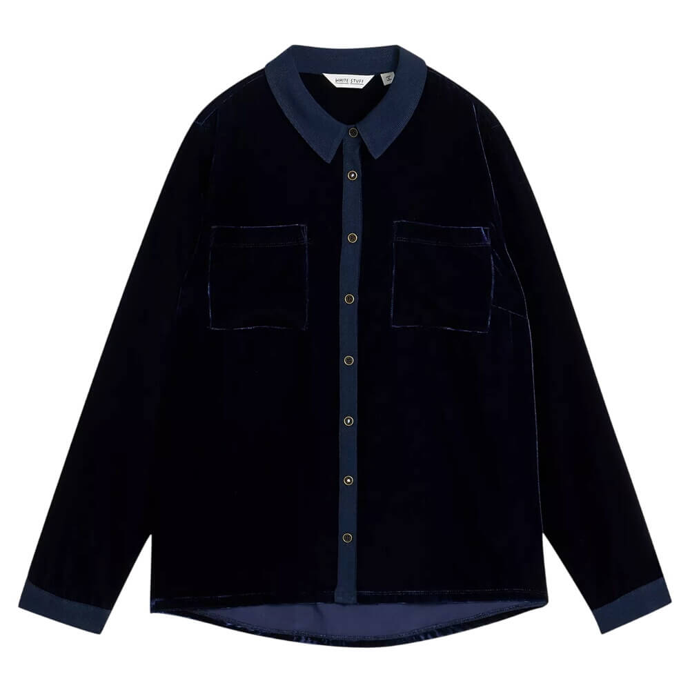 White Stuff Sophie Velvet Shirt